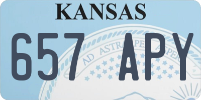 KS license plate 657APY