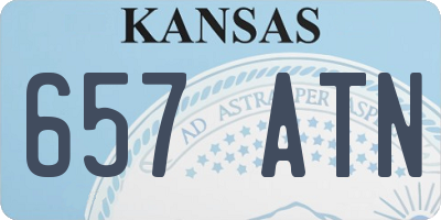 KS license plate 657ATN