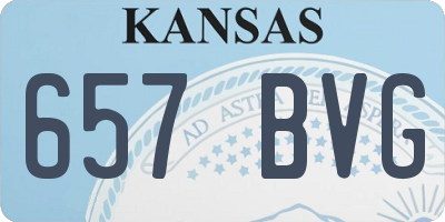 KS license plate 657BVG