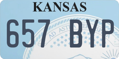 KS license plate 657BYP