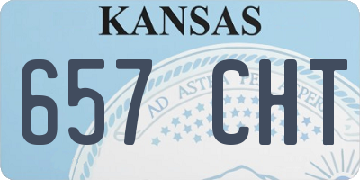 KS license plate 657CHT