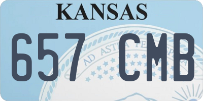 KS license plate 657CMB