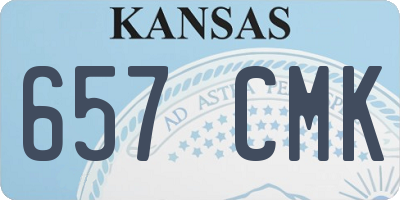 KS license plate 657CMK