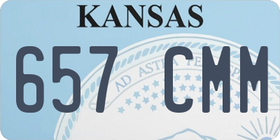 KS license plate 657CMM