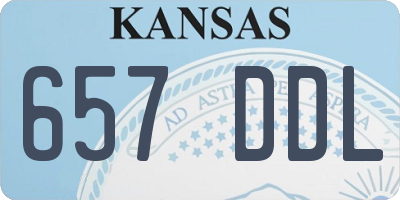 KS license plate 657DDL