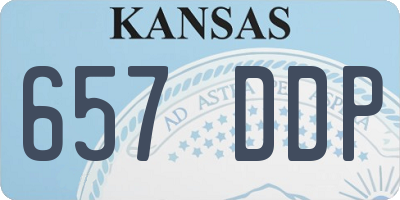 KS license plate 657DDP