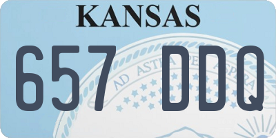 KS license plate 657DDQ