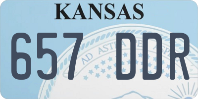 KS license plate 657DDR