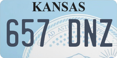 KS license plate 657DNZ