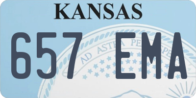 KS license plate 657EMA