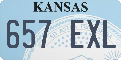 KS license plate 657EXL
