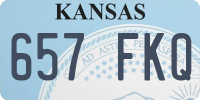 KS license plate 657FKQ