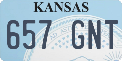 KS license plate 657GNT