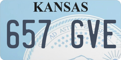 KS license plate 657GVE