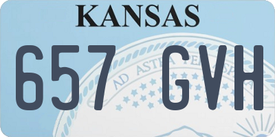 KS license plate 657GVH