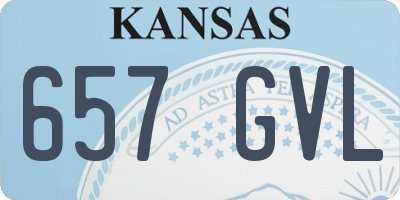 KS license plate 657GVL
