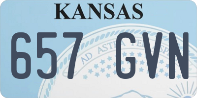 KS license plate 657GVN