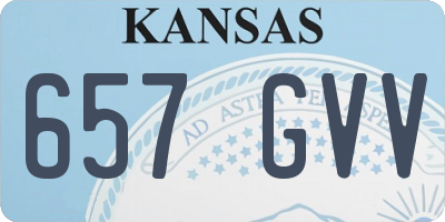 KS license plate 657GVV