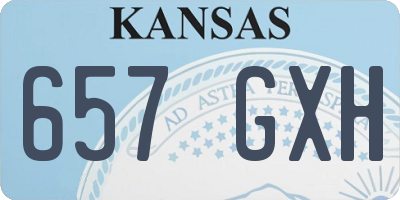 KS license plate 657GXH