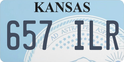 KS license plate 657ILR