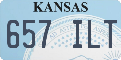 KS license plate 657ILT