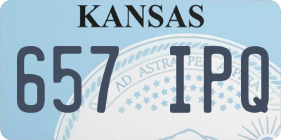 KS license plate 657IPQ