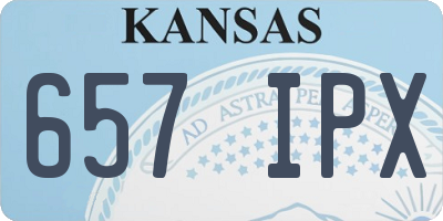 KS license plate 657IPX