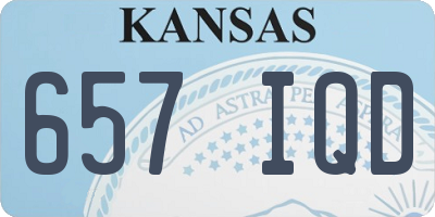 KS license plate 657IQD
