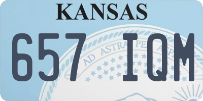 KS license plate 657IQM