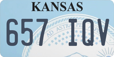 KS license plate 657IQV