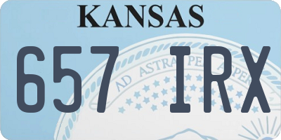 KS license plate 657IRX
