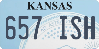 KS license plate 657ISH