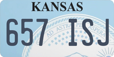 KS license plate 657ISJ
