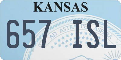 KS license plate 657ISL
