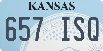 KS license plate 657ISQ