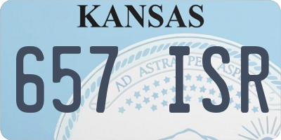 KS license plate 657ISR