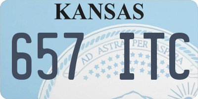 KS license plate 657ITC