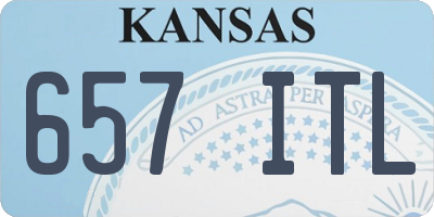 KS license plate 657ITL