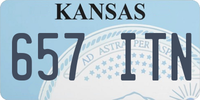 KS license plate 657ITN