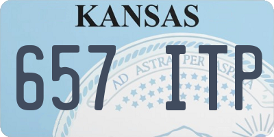 KS license plate 657ITP