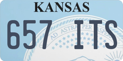 KS license plate 657ITS