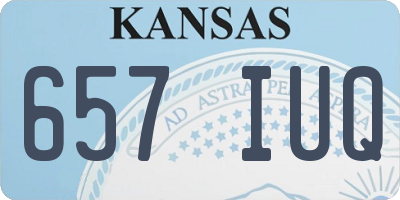KS license plate 657IUQ