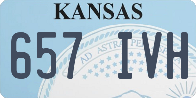 KS license plate 657IVH