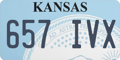KS license plate 657IVX