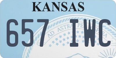 KS license plate 657IWC