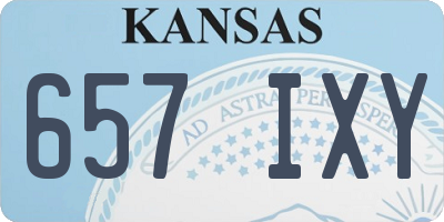 KS license plate 657IXY