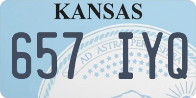 KS license plate 657IYQ