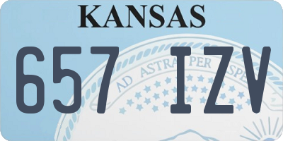 KS license plate 657IZV