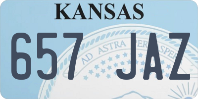 KS license plate 657JAZ
