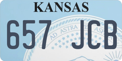 KS license plate 657JCB